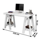 Ver imagem 3 de Escrivaninha Mesa Computador Cavalete