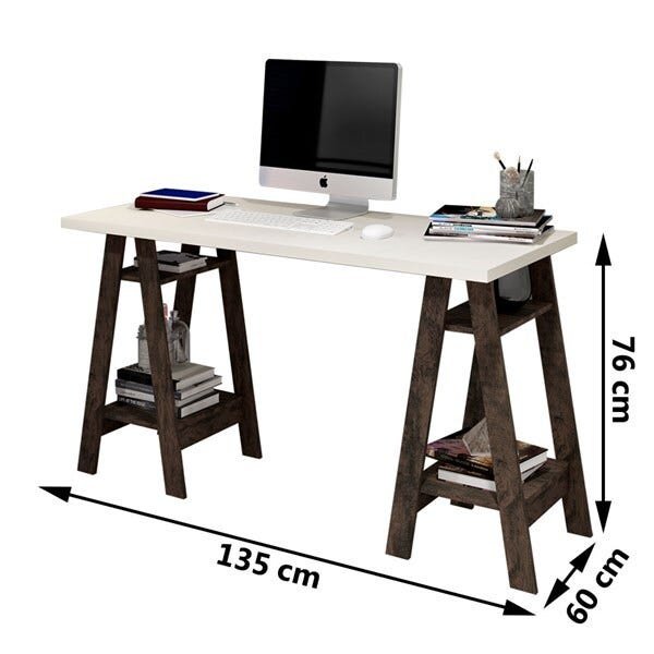 Escrivaninha Mesa Computador Cavalete - 3