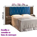 Ver imagem 4 de Cabeceira Casal Queen Ou King com Mesa Cabeceira Florida Carmolar