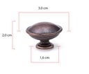 Ver imagem 3 de Kit 10 Puxador Concha e Puxadores Moveis de Gaveta Colonial: Bronze