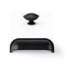 Ver imagem 1 de Kit 10 Puxador Concha e Puxadores Moveis de Gaveta Colonial: Preto Fosco