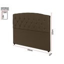 Ver imagem 3 de Cabeceira Quarto Grecia Estofada Casal Queen 160 cm Pavia