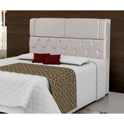 Cabeceira Estofado Quarto Madri King 195 cm