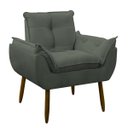 Ver imagem 3 de Poltrona Decorativa Sala de Estar Escritório Quarto Prime: Cinza