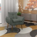 Ver imagem 2 de Poltrona Decorativa Sala de Estar Escritório Quarto Prime: Cinza