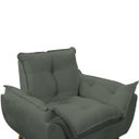 Ver imagem 4 de Poltrona Decorativa Sala de Estar Escritório Quarto Prime: Cinza