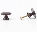 Ver imagem 3 de Puxador Redondo Colonial Kit com 10 Unidades: Bronze