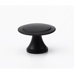 Puxador Redondo Flor em Metal para Móveis Kit 15 Unidades: Preto Fosco - 4