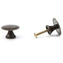 Ver imagem 3 de Puxador Redondo Flor em Metal para Móveis Kit 15 Unidades: Ouro Velho