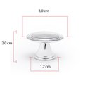 Ver imagem 2 de Puxador Redondo Flor em Metal para Móveis Kit 15 Unidades: Cromado
