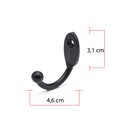 Ver imagem 2 de Cabide para Roupa Cabides Gancho Parede Metal Kit 10 Pecas Barato: Preto Fosco