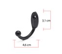 Ver imagem 2 de Cabide para Roupa Cabides Gancho Parede Metal Kit 10 Pecas Barato: Preto Fosco