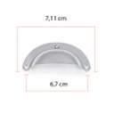 Ver imagem 2 de Puxador Concha Colonial Kit com 12 Unidades: Cromado