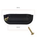 Ver imagem 2 de Kit com 12 Puxador Concha Puxadores Moveis de Gaveta Colonial: Preto Fosco
