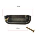 Ver imagem 2 de Kit com 12 Puxador Concha Puxadores Moveis de Gaveta Colonial: Prata Velho