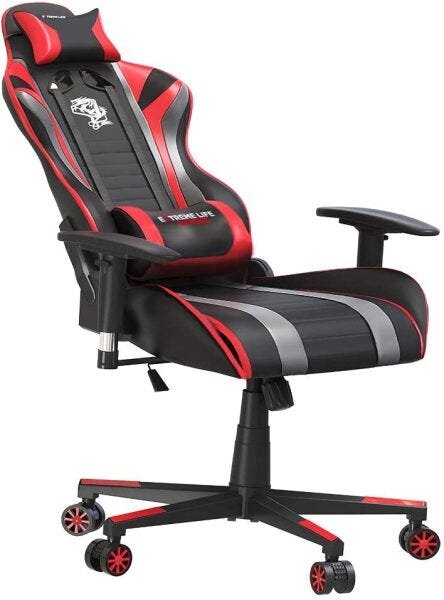 Cadeira Gamer Elg Black Hawk Vermelha e Preta