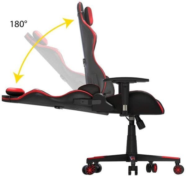 Cadeira Gamer Elg Black Hawk Vermelha e Preta - 3