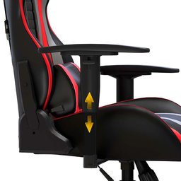 Cadeira Gamer Ergonômica Blackhawk, Elg, Ch05bkrd, Inclinação até 180º e 150kg, Preto e Vermelho - 8