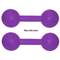 Par De Halteres Injetados 9Kg Fitness - 2 Unidades - 1