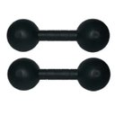 Ver imagem 1 de Par De Halteres Injetados 5Kg Fitness - 2 Unidades