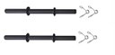 Ver imagem 3 de Kit Halter Musculação 12Kg Anilhas, Barras E Presilhas