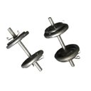 Ver imagem 2 de Kit Halter Musculação 12Kg Anilhas, Barras E Presilhas