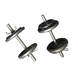 Kit Halter Musculação 12Kg Anilhas, Barras E Presilhas - 2