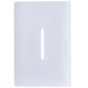 Ver imagem 1 de Placa 4x2 para 1 Interruptor Vertical + Suporte Branco da Linha Novara - 1100-62 - Dicompel Placa 4x
