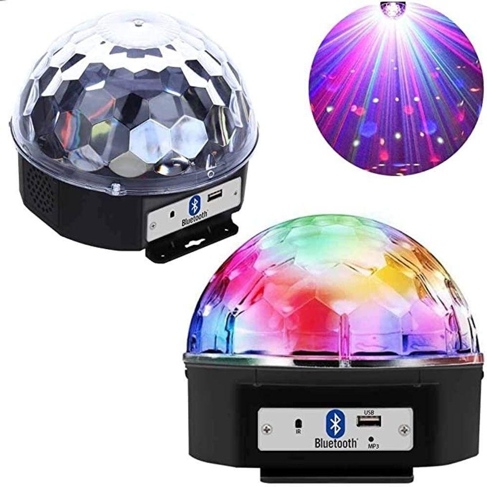 Globo Colorido Jogo de Led Bluetooh Strobo Rgb Iluminação - 1