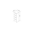 Ver imagem 2 de Armário Arquivo 4 Gavetas Pasta Suspensa com Chave Calvi com Preto Web Office