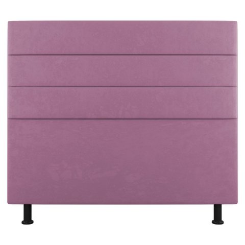 Cabeceira Cama Box Casal Queen Size Malik 160cm Suede Rosa - Abmaza