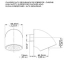 Ver imagem 2 de Chuveiro de Sobrepor Alta Segurança Docol 1/2" Chrome