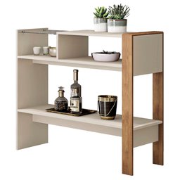 Aparador Menfis Off White/buriti - 1