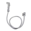 Ver imagem 1 de Ducha Higiênica Quadrada Registro Metal Cromado 1/4 De Volta