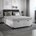 Cama Box Baú Casal Bipartido - 44x138x188cm - Couro Branco