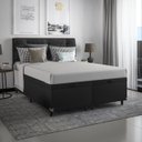 Ver imagem 6 de Cama Box Baú Casal Bipartido - 44x138x188cm - Couro Preto