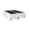 Cama Box Baú Queen Bipartido - 44x158x198cm - Couro Branco - 5