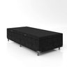 Cama Box Baú Solteiro - 44x88x188cm -suede Preto - 2