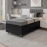 Cama Box Baú Solteiro - 44x88x188cm - Couro Preto - 6