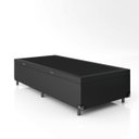 Ver imagem 2 de Cama Box Baú Solteiro - 44x88x188cm - Couro Preto