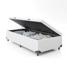 Cama Box Baú Solteiro - 44x88x188cm - Couro Branco - 3
