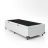 Cama Box Baú Solteiro - 44x88x188cm - Couro Branco - 2
