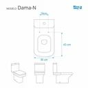 Ver imagem 5 de Tampa de Vaso Poliéster Dama N Branco para bacia Roca 6lpf