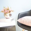 Ver imagem 2 de Arranjo de Flor Artificial Rosas Rosa no Vaso de Vidro Rose Gold