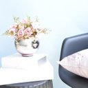 Ver imagem 5 de Arranjo de Flor Artificial Rosas Rosa no Vaso de Vidro Rose Gold