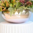 Ver imagem 2 de Arranjo de Folhagens Artificiais no Vaso Rose Gold Para Mesa de Jantar