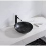 Cuba Apoio Evier Nero Marble Banheiro Lavabo Marmorizado Preto - 4