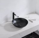 Ver imagem 4 de Cuba Apoio Evier Nero Marble Banheiro Lavabo Marmorizado Preto