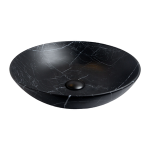 Cuba Apoio Evier Nero Marble Banheiro Lavabo Marmorizado Preto