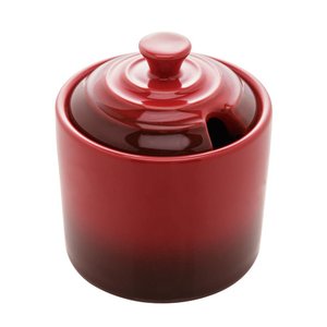 Açucareiro Cerâmica 9x10cm Retrô Vermelho - Wolff